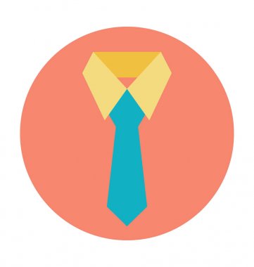 Resmi soyunma renkli vektör simgesi 