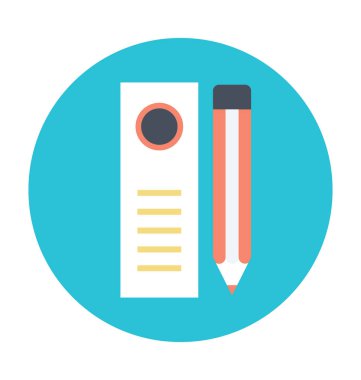 İleti örneği renkli vektör simgesi