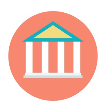 Yapı sütunları renkli vektör çizim