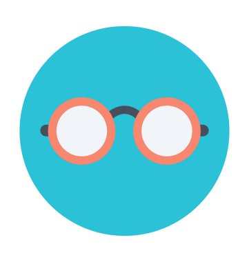 Dürbün renkli vektör simgesi 