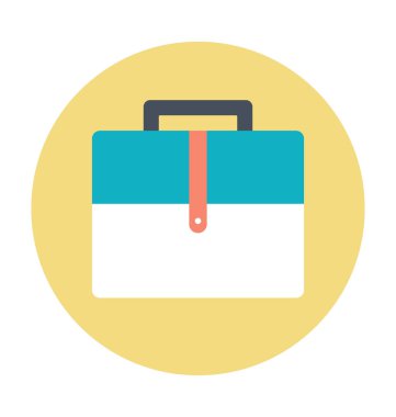 Evrak Çantası'nı renkli vektör simgesi