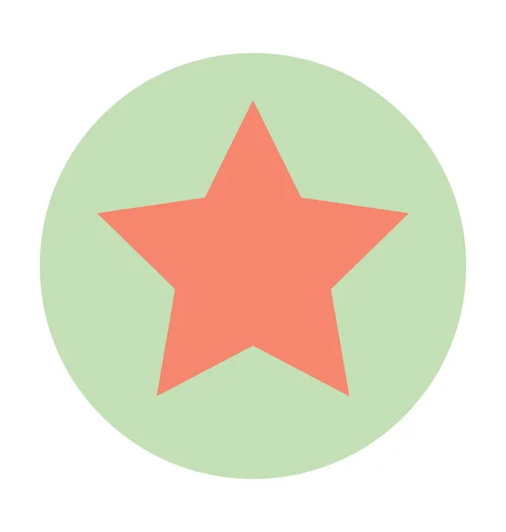Icono Vectorial Cinco Estrellas Puntiagudas — Vector de stock