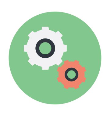 Gears'ı renkli vektör simgesi
