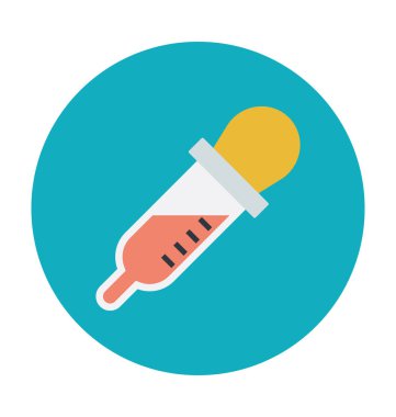 Pipet renkli vektör simgesi 