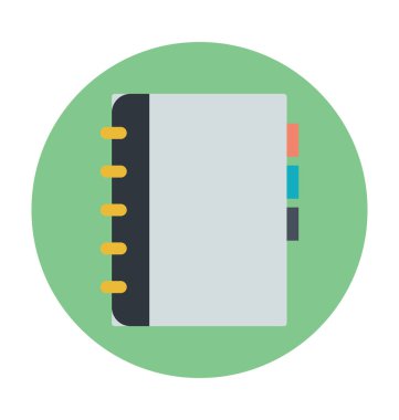 günlük renkli vektör simgesi