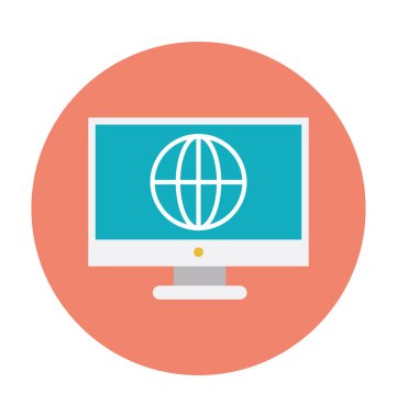 Derin uzay renkli vektör simgesi