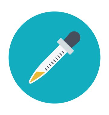 Pipet renkli vektör simgesi 