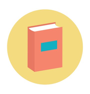 Kitap renkli vektör simgesi kapak