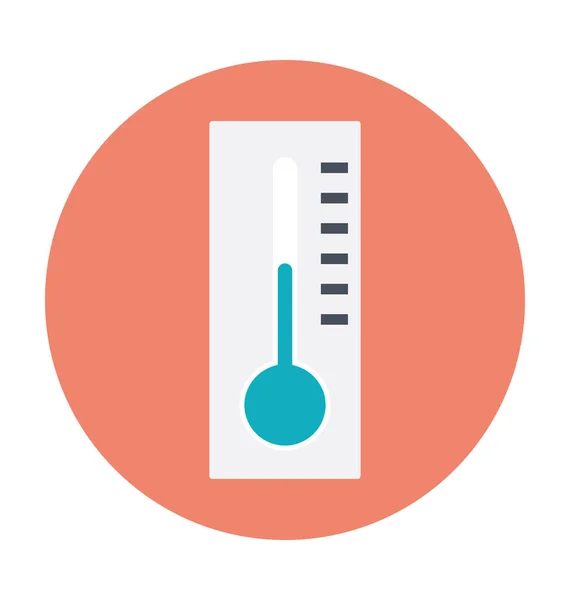 Thermometer Colored Vector Icon — Stock Vector