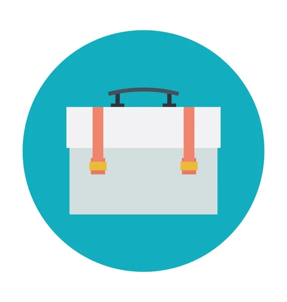 Portfolio Bag Colored Vector Icon — Stock Vector