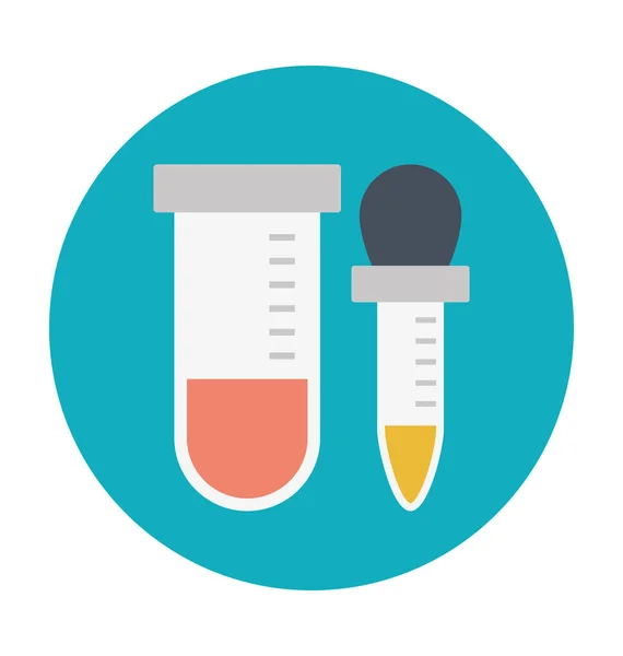 Laboratório Suprimentos Colorido Vetor Ícone —  Vetores de Stock