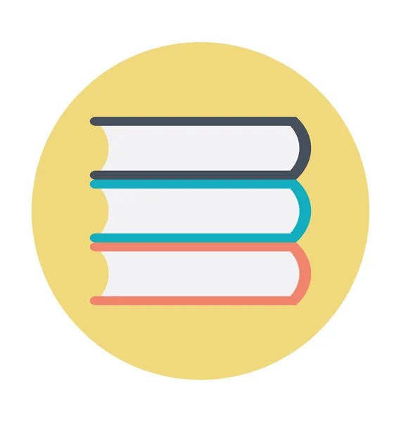 Literatură Colored Vector Icon — Vector de stoc