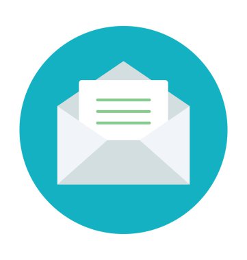 Renkli vektör çizim e-posta