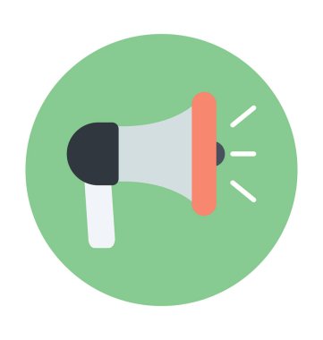 Hoparlör renkli vektör simgesi