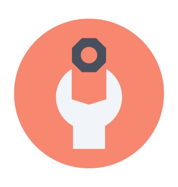 Onarım aracı renkli vektör simgesi