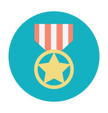 Madalya renkli vektör simgesi