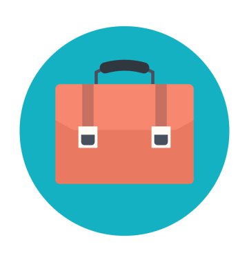 Resmi çanta renkli vektör simgesi 