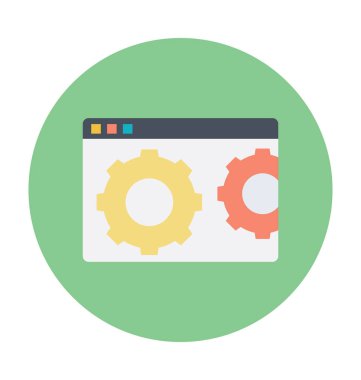 SEO renkli vektör simgesi 