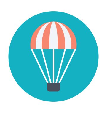 Sıcak hava balon renkli vektör simgesi