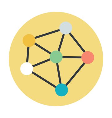 Ağ renkli vektör simgesi