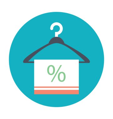 Askı havlu vektör çizim renkli