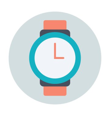 Kol saati vektör çizim renkli