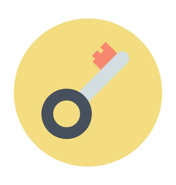 Kulcsfontosságú Színes Vector Icon — Stock Vector