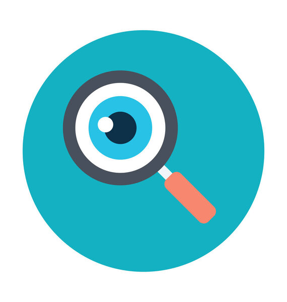 Magnification Colored Vector Icon