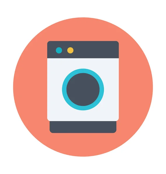 洗濯機の色のベクトル図 — ストックベクタ