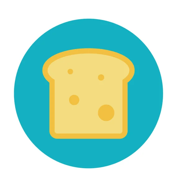 Toast Farbige Vektorillustration — Stockvektor