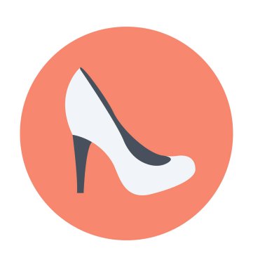 Ayakkabı renkli vektör çizim pompa