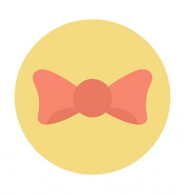 Saç yay vektör çizim renkli