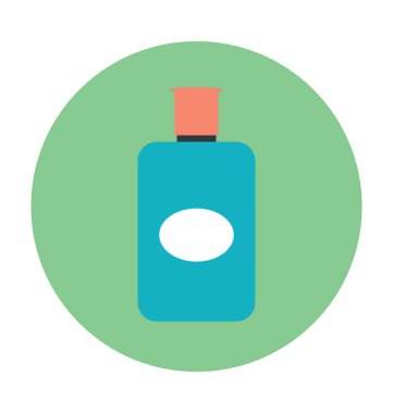 Saç yağı vektör çizim renkli