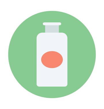 Losyonu şişesi vektör çizim renkli