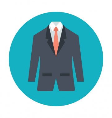 Erkek takım elbise renkli vektör çizim