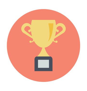 Kupa renkli vektör simgesi