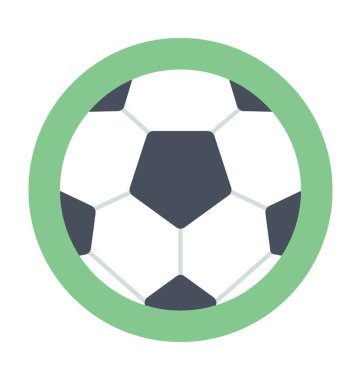 Futbol renkli vektör simgesi