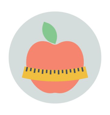 Sağlıklı Diyet renkli vektör simgesi