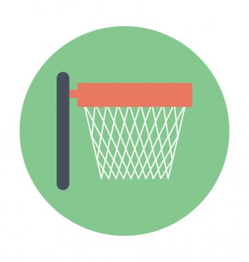 Sedyeyi renkli vektör simgesi