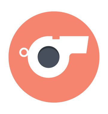 Renkli vektör simge ıslık