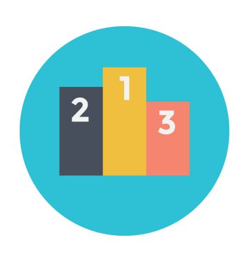 Podyum renkli renkli vektör simgesi