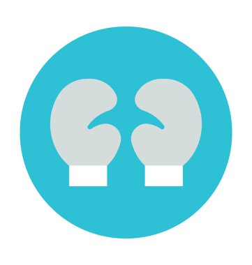 Boks eldiveni renkli vektör simgesi