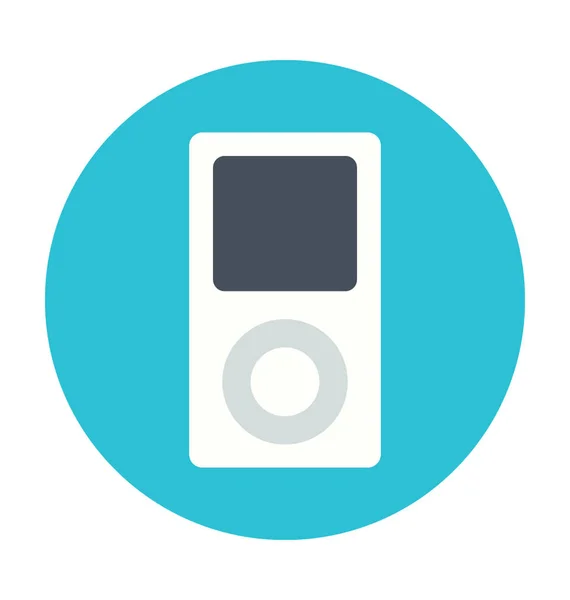 Icono Vector Color Ipod — Vector de stock