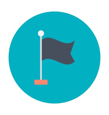 Bayrak renkli vektör simgesi