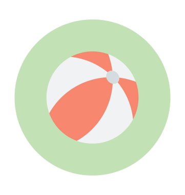 Topu renkli vektör simgesi