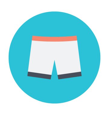 şort renkli vektör simgesi