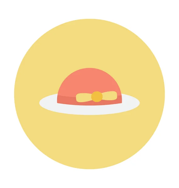 Hat Colored Vector Icon — Stock Vector
