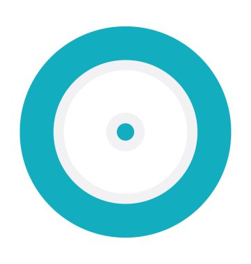 CD renkli vektör simgesi