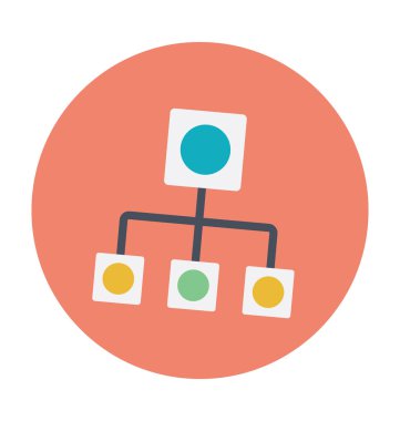 Ağ renkli vektör simgesi 