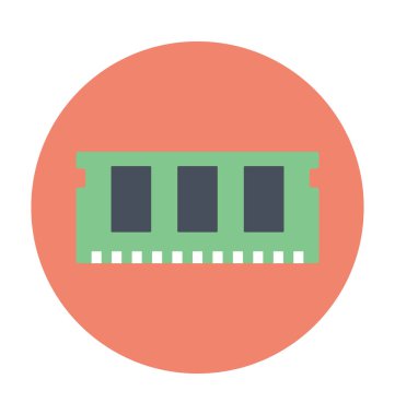 RAM renkli vektör simgesi 